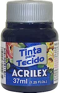 Tinta Para Tecido Fosca, Acrilex, Azul Marinho, 37 ml.